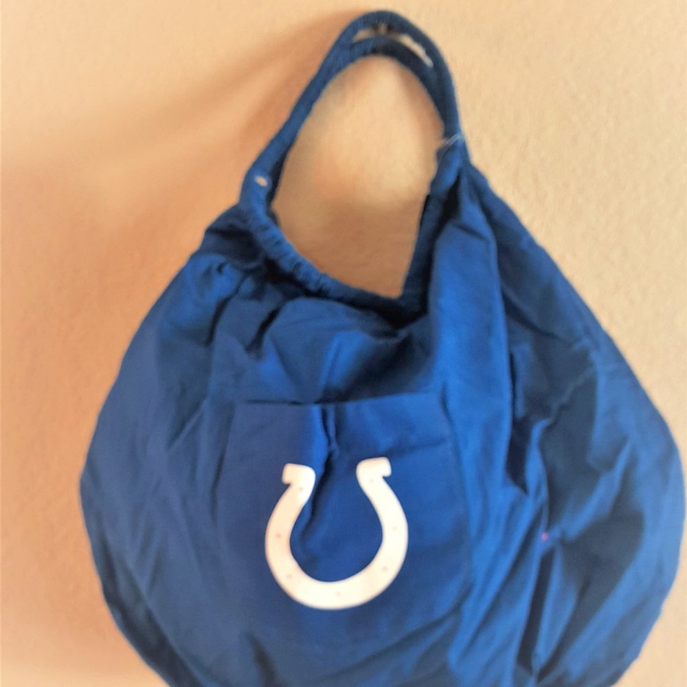 INDIANAPOLIS COLTS BLUE TOTE BAG W/TEAM LOGO PATCH